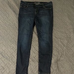 Woman’s old navy jeans